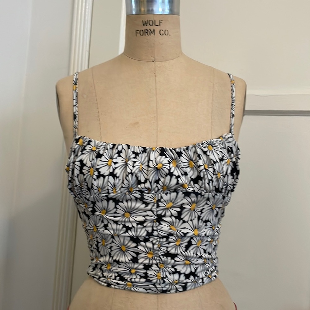 Urban outfitters sunflower print top